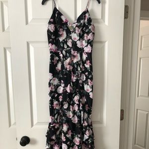 Jarlo Silk Floral Gown